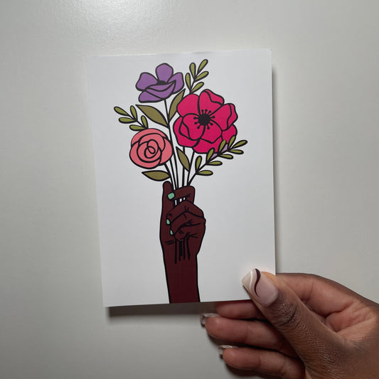 Blumenstrauß für dich Postkarten (fehldruck)