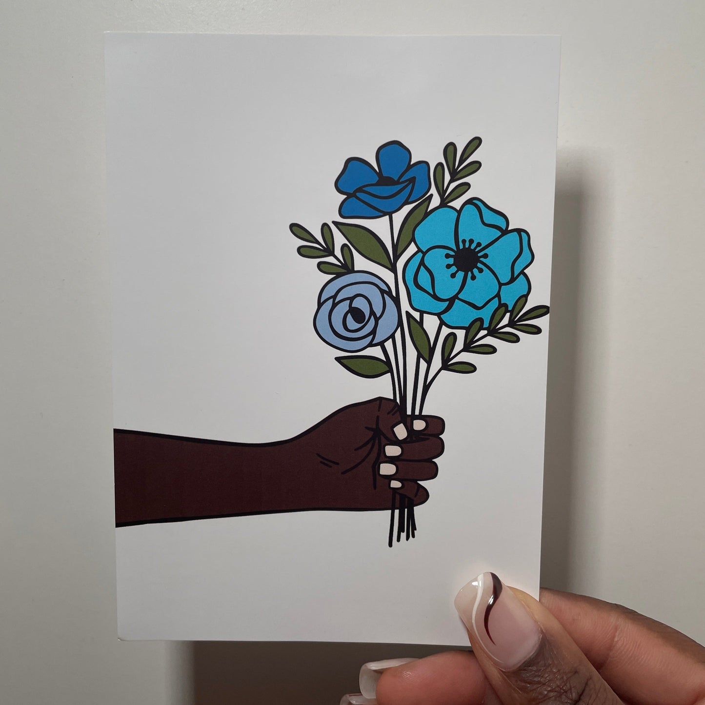 Blumenstrauß für dich Postkarten (fehldruck)