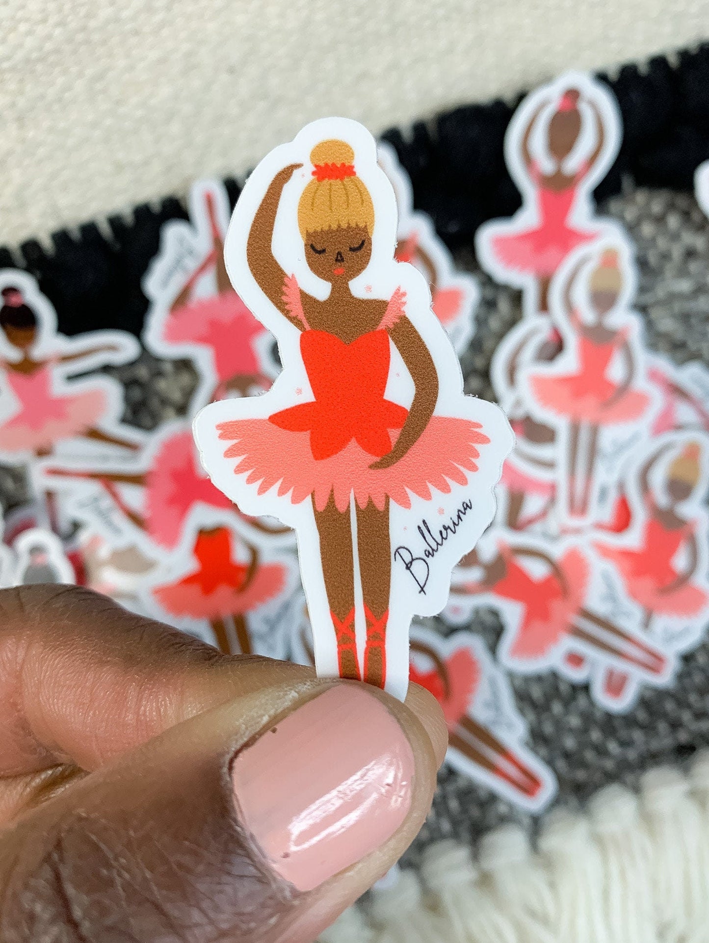 Schwarzes Mädchen Ballerina Sticker